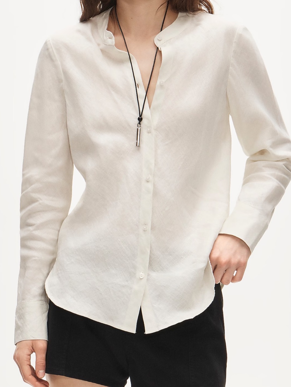 J.Crew NWT Bias-Cut 100% Linen Shirt Size 24 Windswept